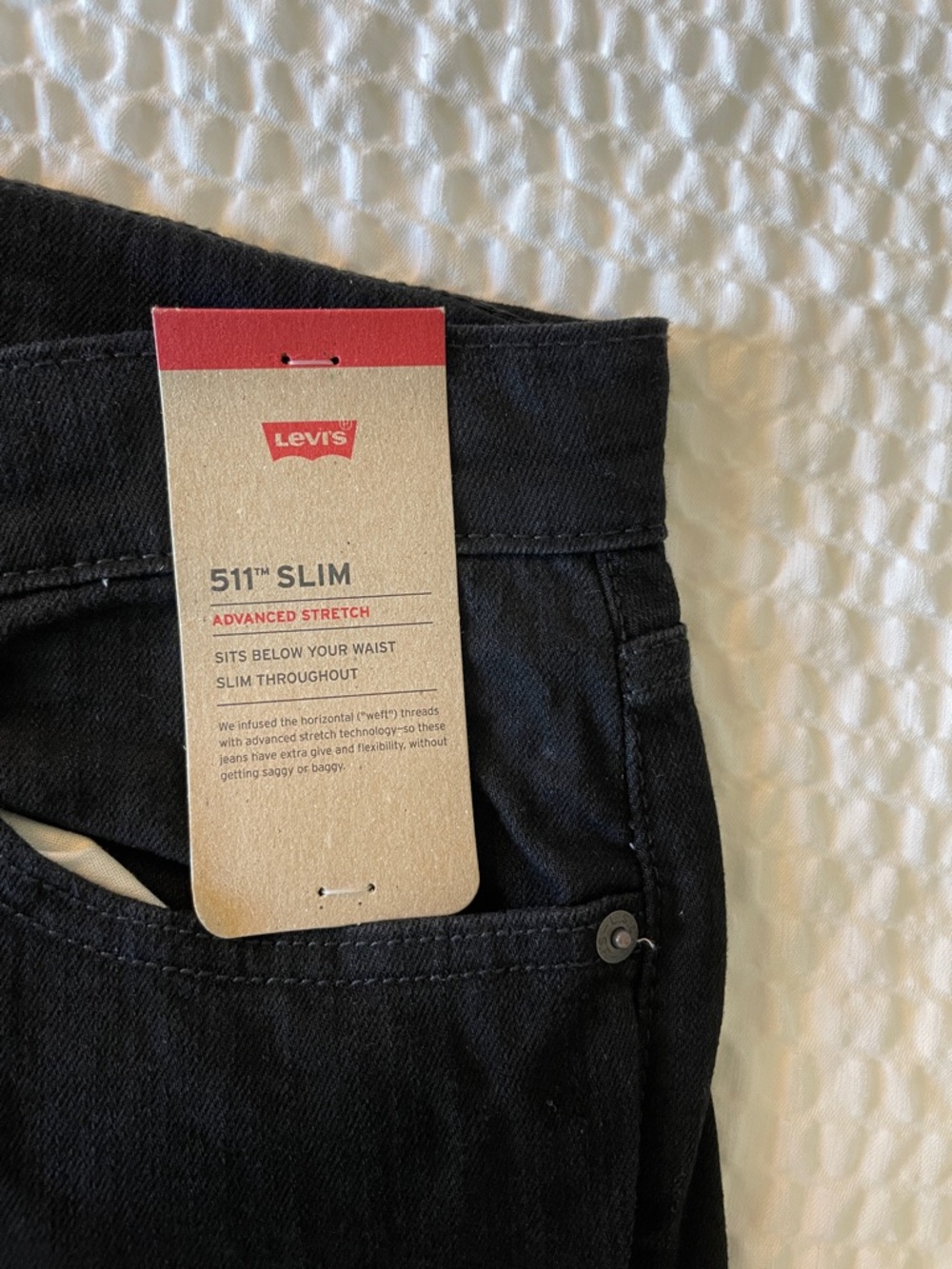NWT Levi's 511 32x30 Men's Black Slim Jeans - Picture 2 of 4